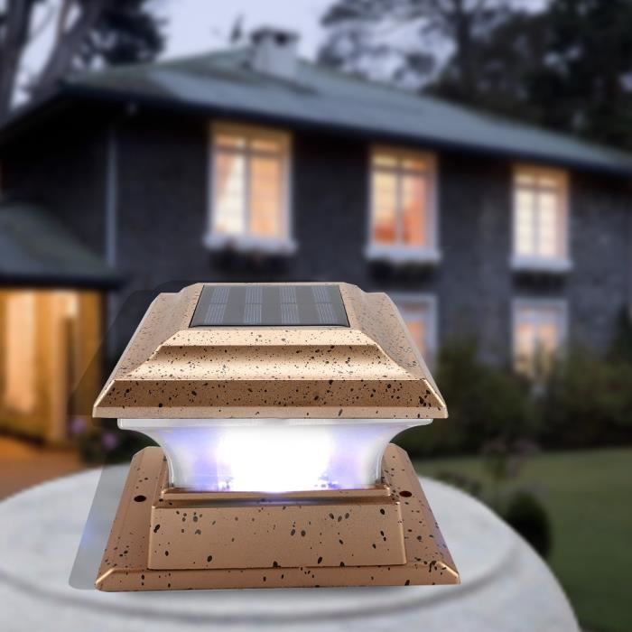 qqmora lumière solaire lampe de sécurité de jardin à énergie solaire, imperméable, éclairage d'extérieur, luminaire jardin lampion