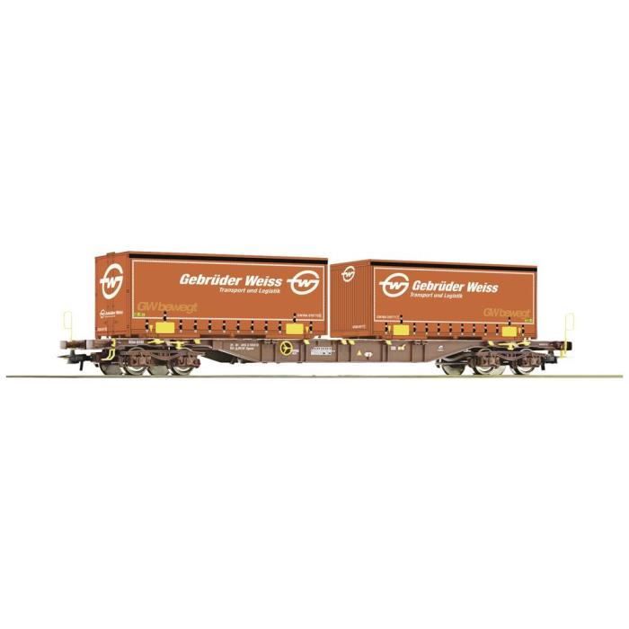 Roco H0 - SBB-CFF - 2-achsig Ks mit Container 40CHO YANG | Acheter sur