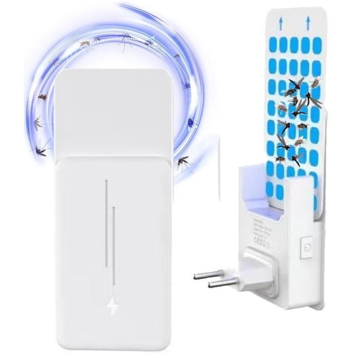Lampe Anti Moustiques - ROSEDOES - Modèle Collant - 2 Modes dÉclairage - 5 Recharges Incluses - Silencieuse