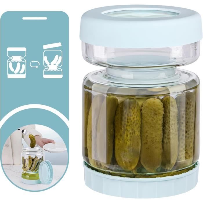 Presse Pour Bocaux FI 100mm - Lot De 10 - Pour Cornichons Et Kimchi - Plastique Alimentaire Réutilisable