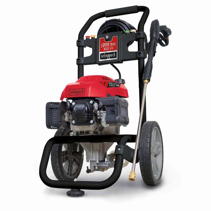 Nettoyeur haute pression thermique SCHEPPACH - HCP2600 - Moteur 4 temps 173CC - 200bar - Débit 522L/h - 5 Embouts