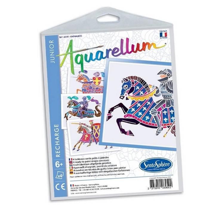 Aquarellum Junior Chevaux – Peinture à L'eau Sur Cartes Encrées – Dès 3 Ans