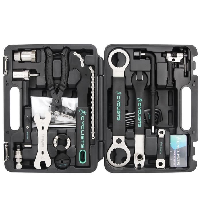 Kit d'outils de réparation de vélo professionnel - Ensemble de vélo Set  tout-en-un 