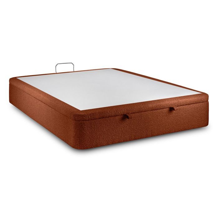 Sommier Coffre Bouclette Terracotta 180x200 H39cm Sommeil de plomb - Sommier en bois massif avec Pieds bois 10 cm Sommier Coffre Bouclette Terracotta 180x200 H39cm Sommeil de plomb - Sommier en bois massif avec Pieds bois 10 cm