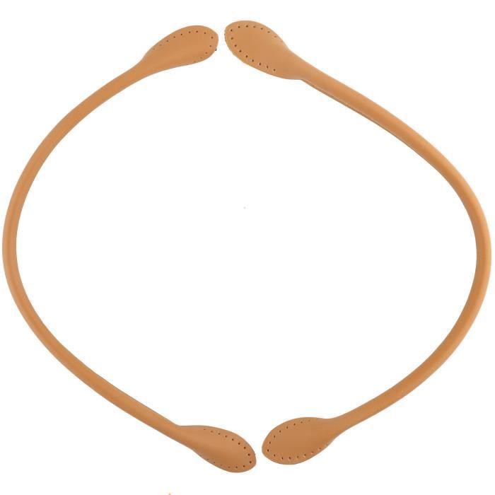 2 Pcs Poignées De Sac En Cuir, Véritable Sac En Cuir Sangles Poignée