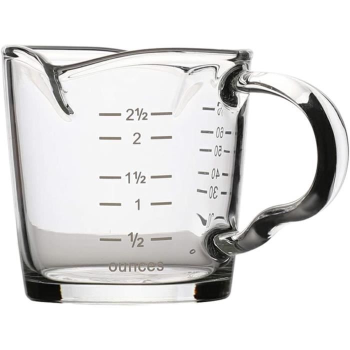 Verre Doseur Plastique PP 1000 Ml - Graduation Précise, Résistant à La Chaleur Et Aux Acides - Pour Cuisine Et Laboratoire