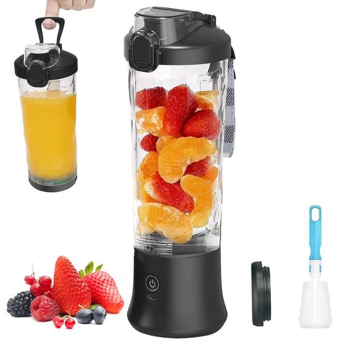 KMVIZI Blender Portable Smoothie Mixer, 600ml Mixeur Portable pour