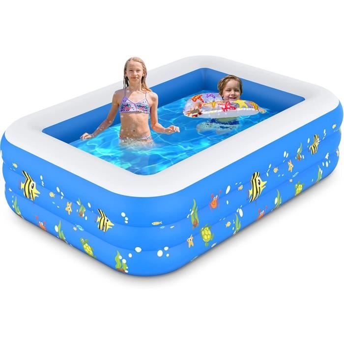 Piscine gonflable pour bébé, style rétro et mignon, piscine d'eau épaissie pour la famille  26