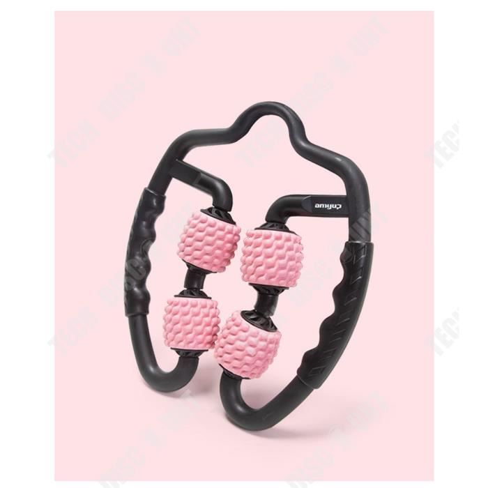 LOVIVER Demi-Rouleau de Massage en Mousse Blocs de Yoga Dos Cou Jambes Demi- Rouleau de Massage en Mousse Noir Bleu