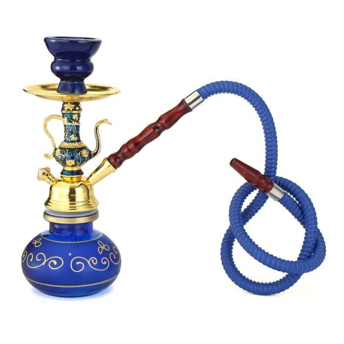 TEMPSA Set Chicha Narguilé Shisha 1 Sortie Tuyau 98 CM Hookah Narguile