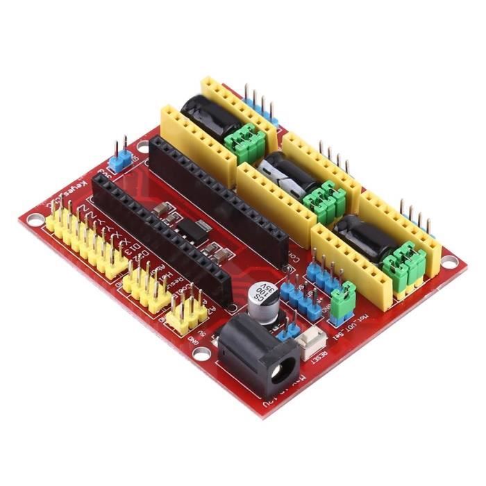Kit Imprimante 3D - Carte Développement + Shield CNC V3 + Pilotes A4988 (4 Pièces) - Pour Gravure Et Impression 3D - 8