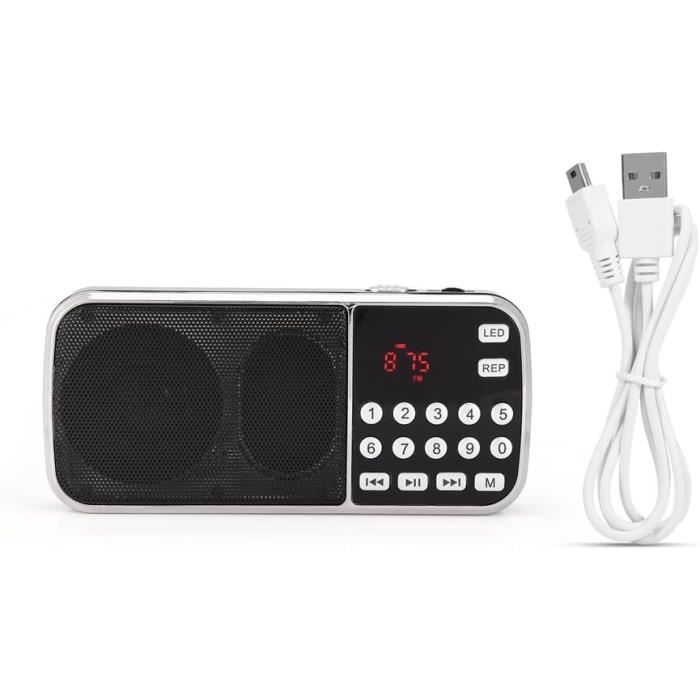 Radio Portable AM/FM/SW - Rechargeable Solaire/USB-C, Bluetooth, Lecteur TF/USB/AUX