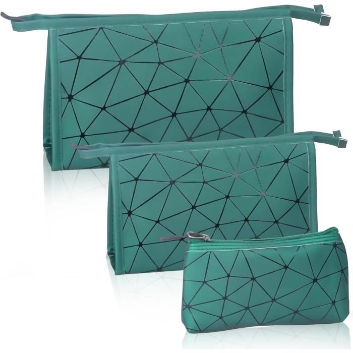 Lot De 3 Trousses De Toilette Transparentes Voyage - Approuvé TSA, étanche, 20.5x15.5x5cm - Homme/femme