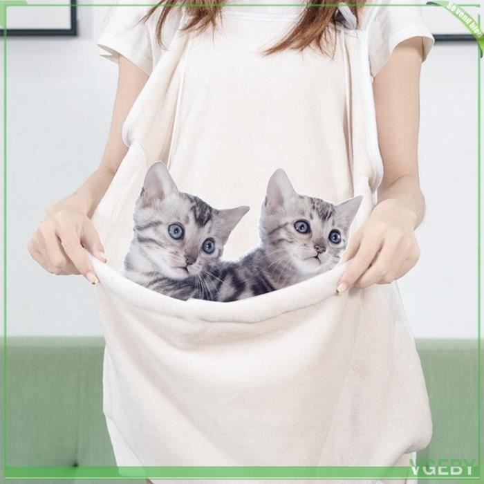 Comparer les prix de VGEBY tablier de transport pour animaux de compagnie Tablier de Transport pour Chat avec Poche, Sac de Couchage pour Animal de