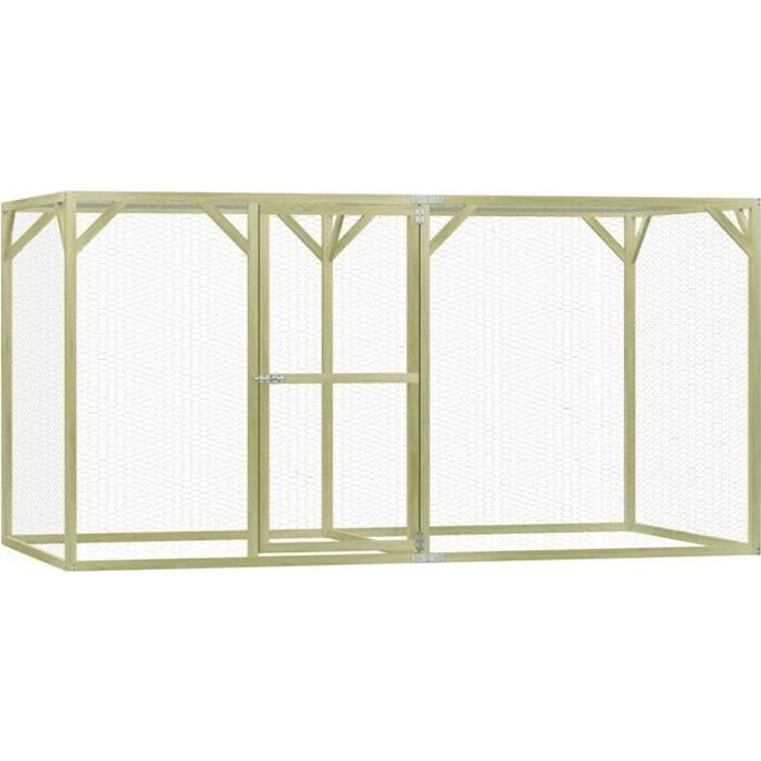 Meilleurs prix pour vidaXL Poulailler 1,5x3x1,5 m Pinède imprégnée