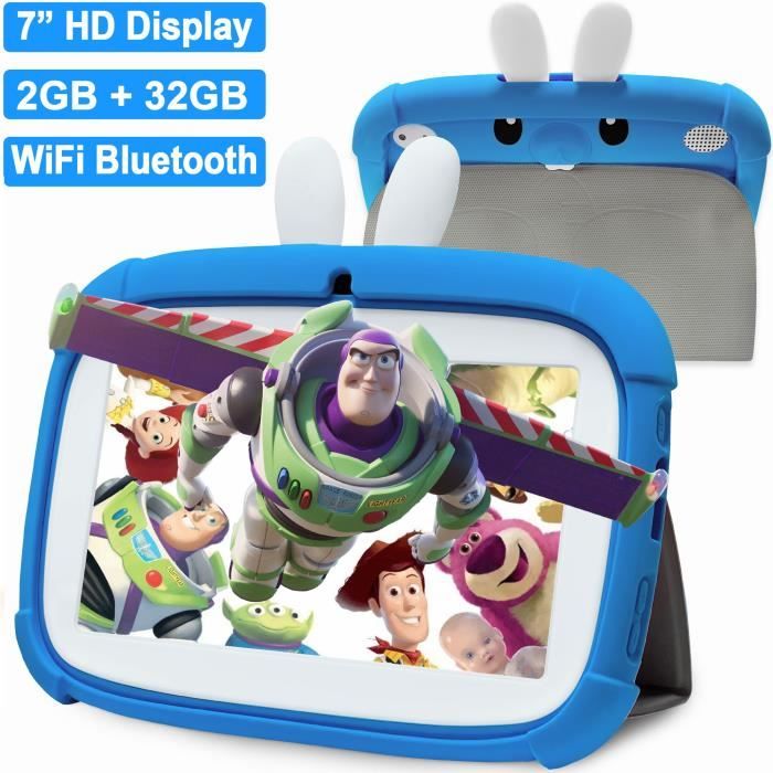 Vert ANTEMPER Tablette Enfant 7 Pouces Éducatifs Préinstallé,Tablette Tactile Mode d’Enfant Contrôle Parental,IPS Affichage Protection des Yeux,Tablette Quad Core 2Go RAM+16Go ROM GPS Bluetooth 