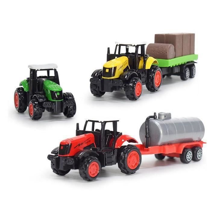 Jouets de tracteur agricole pour enfants avec remorques-ensemble