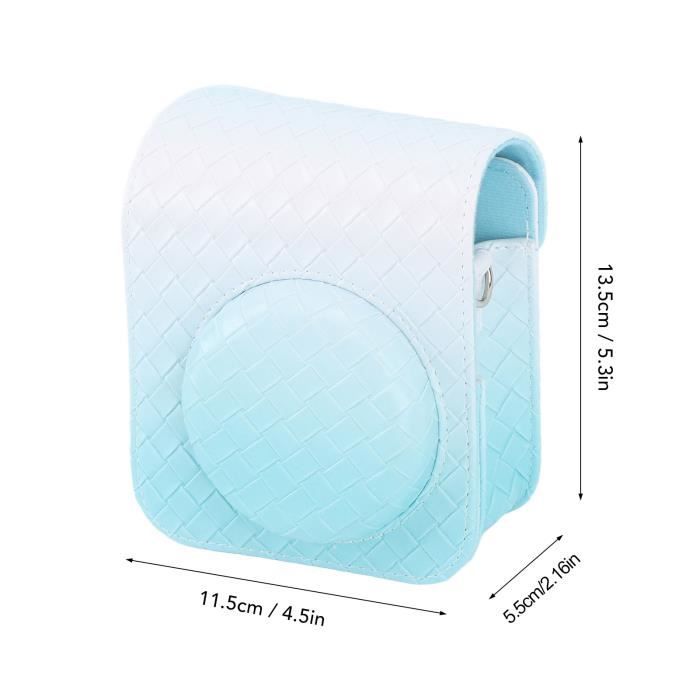 Étui En Silicone Pour Appareil Photo Enfant - Coque De Protection Mignonne Avec Cordon - Bleu, Design Cartoon - 6