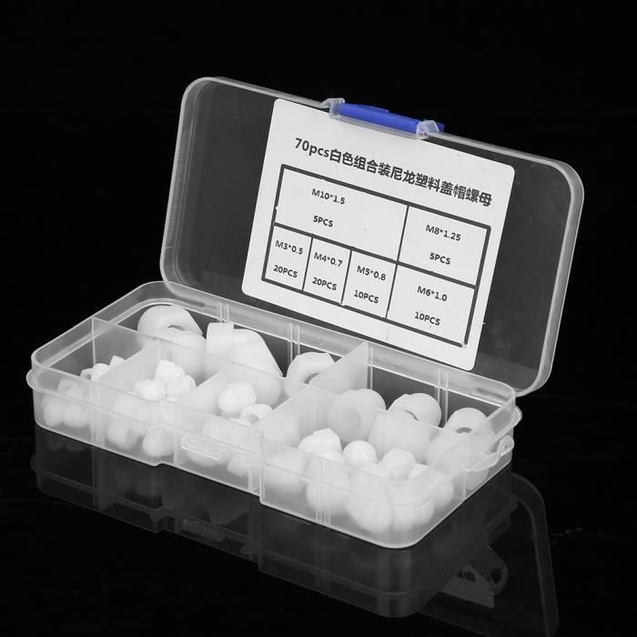 YOSOO écrou borgne 70 pièces M3/M4/M5/M6/M8/M10 Kit d'écrous borgnes en ...