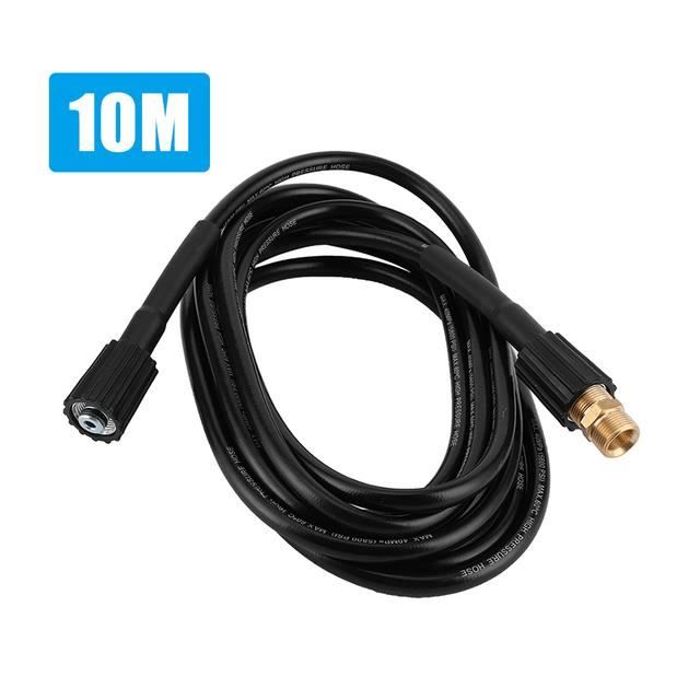 Rallonge de tuyau haute pression 10 m pour nettoyeur Kärcher, Kränzle, King/Top Craft, raccords M22 x 1,5 (14 mm), 160 bar - 40