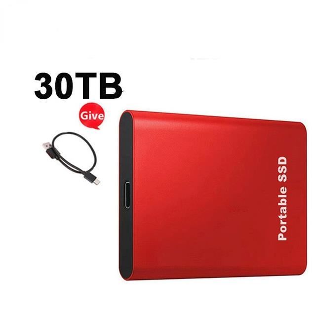 Disque dur externe,Red 30TB--Disque dur externe SSD, 500 Go, 1 To