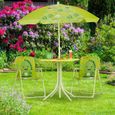Chaises table enfants avec parasol - 10028889-1182-1
