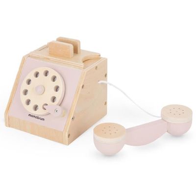 ibasenice Téléphone Fixe Jouet Rustique Modèle De Téléphone Filaire