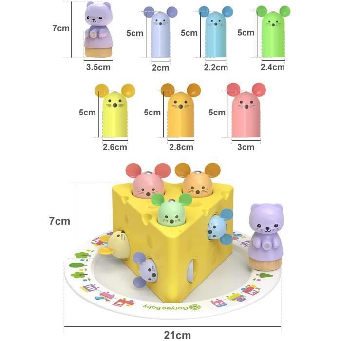 Jouet Bébé 1 An Jouet Pop-up Montessori Pour Bébé 1 An Et Plus - Animaux, Couleurs, Musique - Développe La Motricité Fine - Cadeau Anniversaire Noël