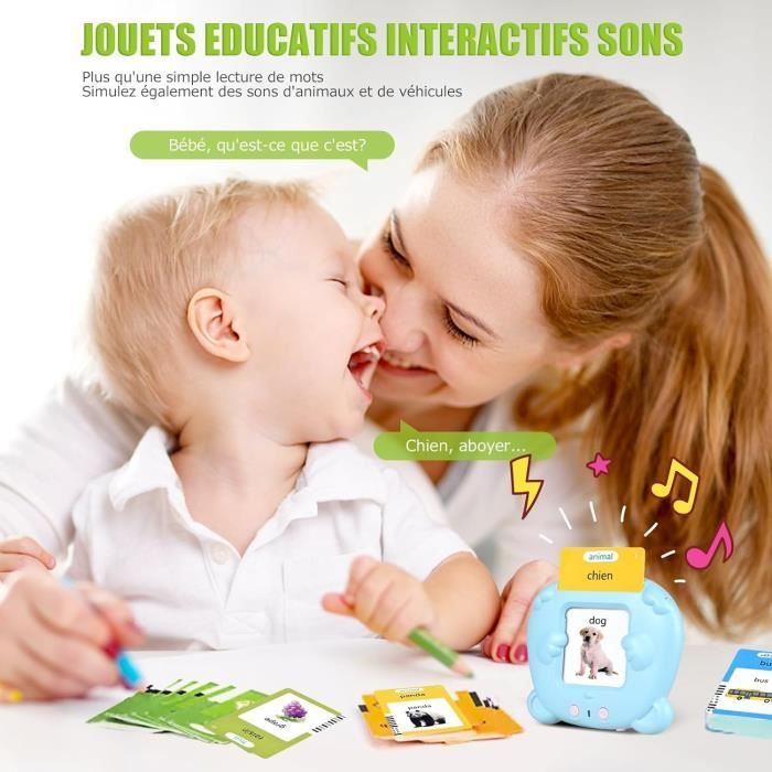 Cartes Flash Parlantes Bilingues Jouets Éducatifs Précoces Machine À Lire  avec 224 Mots pour Garçons Et Filles De 2 À 6 Ans - Cdiscount Jeux - Jouets