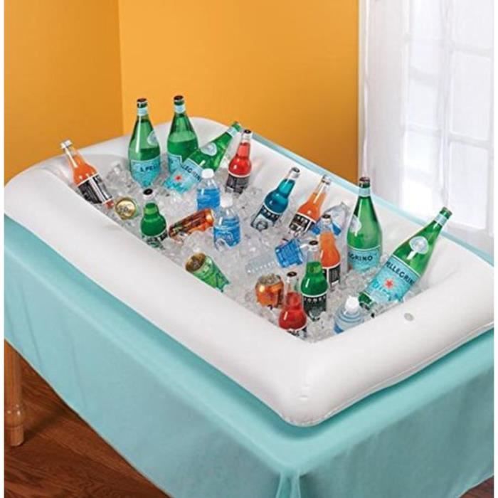 Acheter Mousse + Tissu flottant porte-gobelet avec 5 trous flotter bière  refroidisseur table piscine