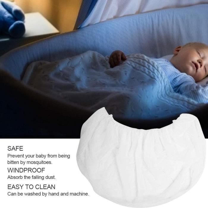 Tbest Housse anti-moustique pour lit de bébé Filet Anti-Insectes
