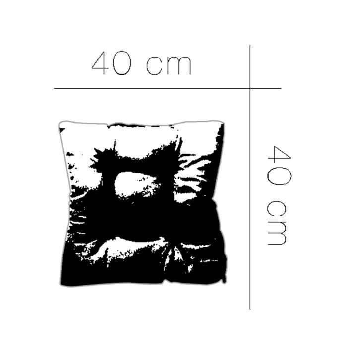 Coussin De Chaise Room99 Aura 40x40x4.5 Cm - Rembourré, Attaches - Blanc, Antidérapant