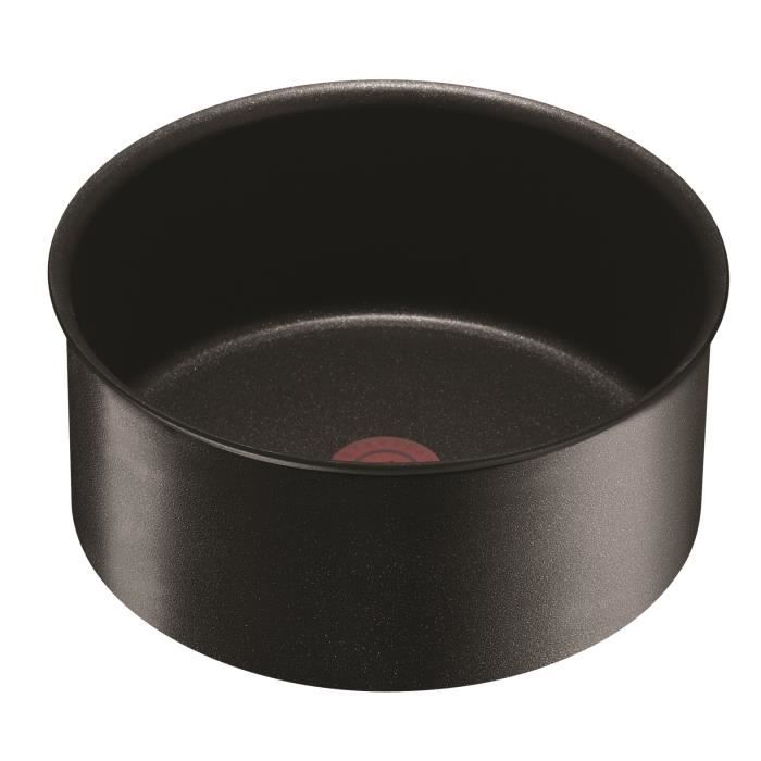 Set Casseroles Tefal Ingenio 3 Pièces 16/18/20cm - Poignée Amovible & Induction - Revêtement Titanium Sans PFOA - Fabriqué En France