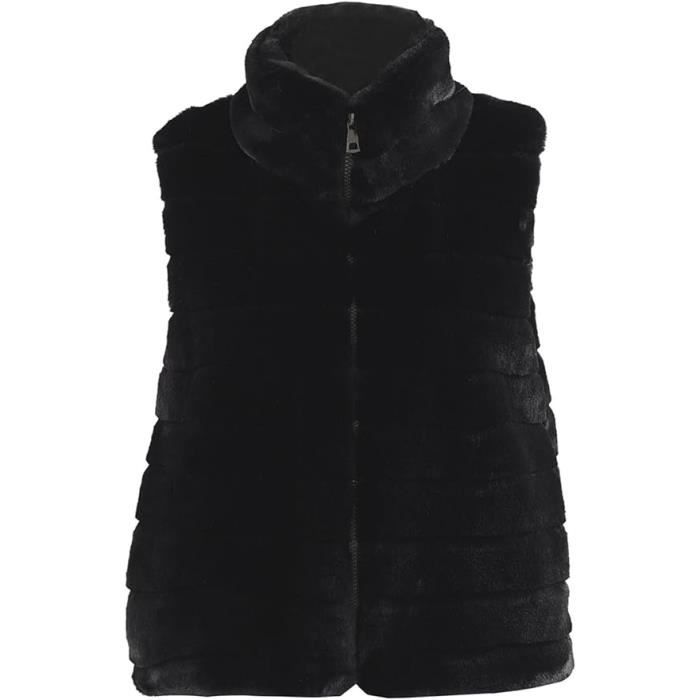 Gilet col fourrure deals