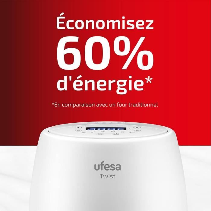 Taurus Friteuse à air sans huile AIR FRYER MAX FRY 12 programmes XXL 5.5L - 2 ans de garantie Taurus Friteuse à air sans huile AIR FRYER MAX FRY 12 programmes XXL 5.5L - 2 ans de garantie