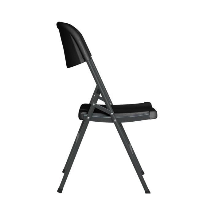 Lot De 10 Chaises Pliantes Enfants Flash Furniture - Plastique Et Métal, Noir, 100kg