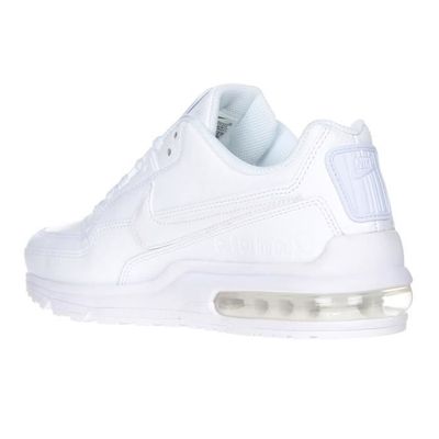 Baskets Air Max LTD NIKE Blanc Homme Cuir Lacets Plat