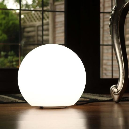 25cm Lampe Multicolore avec Télécommande - Sphère Lumineuse LED RGB,  Lumière de Table Chevet Design Moderne de PK Green - Cdiscount Maison