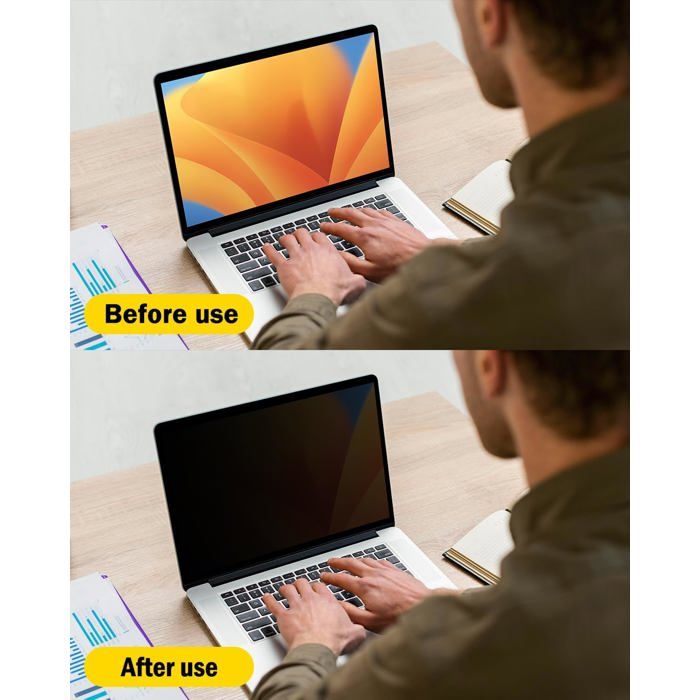 Protection D'écran Anti-espion Pour ACER Nitro V 15 (ANV15-51-5678) 15,6" - Anti-reflet, Filtre Lumière Bleue, Confidentialité - 3