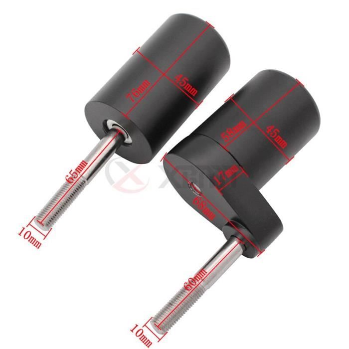 Protection contre les collisions de moto, cadre de roue avant en aluminium CNC, protection contre les chutes pour scooter, cyclomoteur (rouge