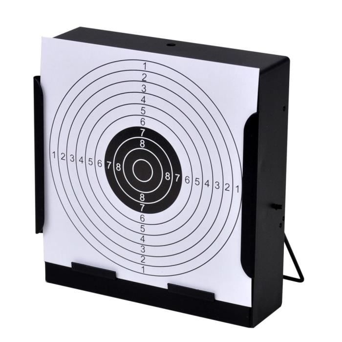 LAY-Porte-cible carré avec piège à plombs + 100 cibles en papier 14 cm -  Cdiscount Sport