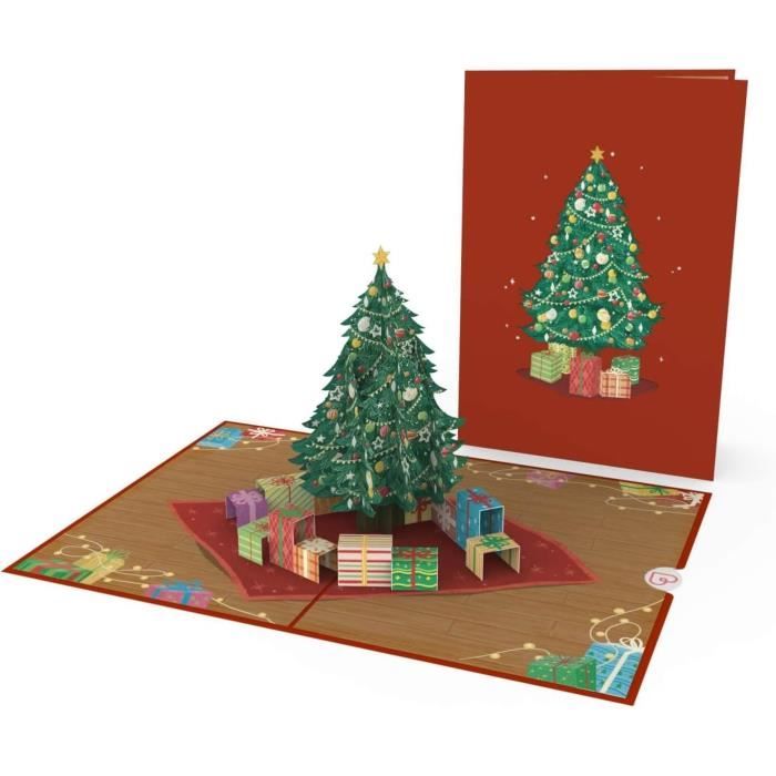 Carte Pliante 3d En Forme De Sapin De Noël - France