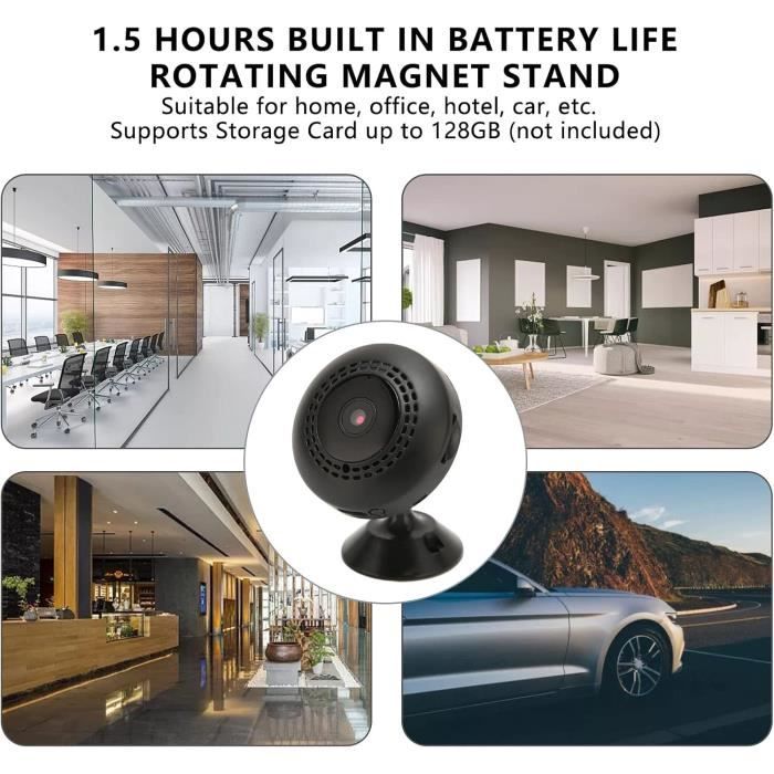 Caméra WiFi 1080P ABS – Surveillance Intérieure Sans Marque, Facile à Installer