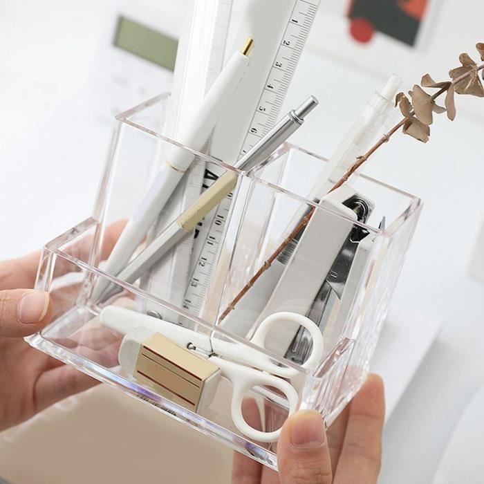 Organiseur Vertical Acrylique Pour Marqueurs Et Stylos - Porte-Crayons Transparent Inclinés