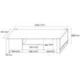 Meuble TV Stand Hi-Fi Nuka 160 cm Blanc Mat Salon Commode-3