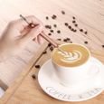 1 PC Pichet à lait avec Latte Art Pen Antirouille 20oz-600ml Cruche Porte-Gobelet  CAFETIERE-THEIERE-CHOCOLATIERE QUI20826-3
