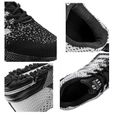 Basket Homme - FONDUPIN - Chaussures de Sport pour Hommes - Blanc - Textile - Lacets-3