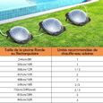RELAX4LIFE Chauffage de Piscine Solaire Compatible au Tuyau 32/38mm,Rechauffeur Piscine Compact Pieds Pliables&Dôme de Protection-3