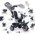 SMOBY Tricycle enfant évolutif Baby Driver Plus - Structure métal - Gris-3