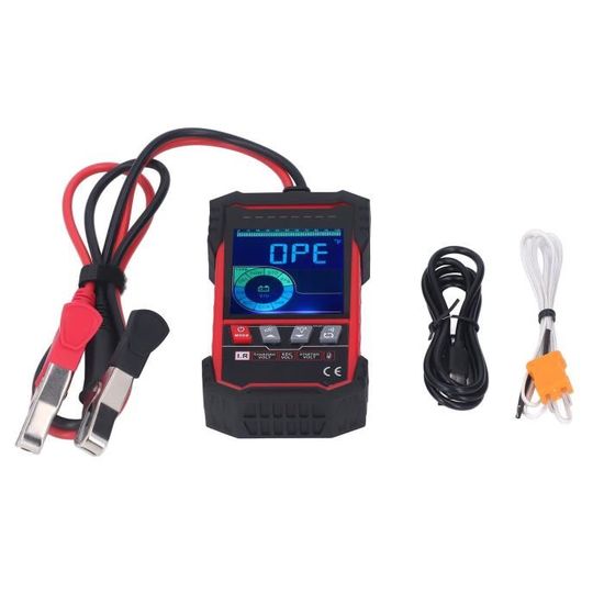 YSDSY Testeur de batterie 12V / 24V, voltmètre, analyseur de système de  charge avec écran LCD et écr